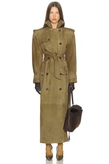 Helsa Suede Trench Coat | Thumbnail 3 Helsa Suede Trench Coat | Thumbnail 3