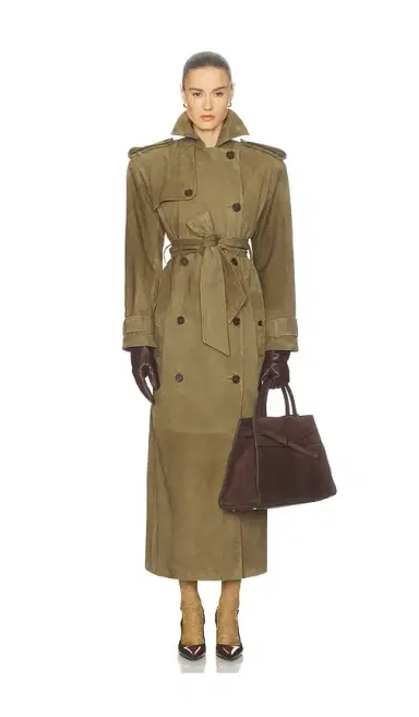 Helsa Suede Trench Coat | Thumbnail 1 Helsa Suede Trench Coat | Thumbnail 1