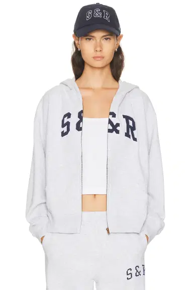 Sporty & Rich Ivy Zip Hoodie | Thumbnail 1