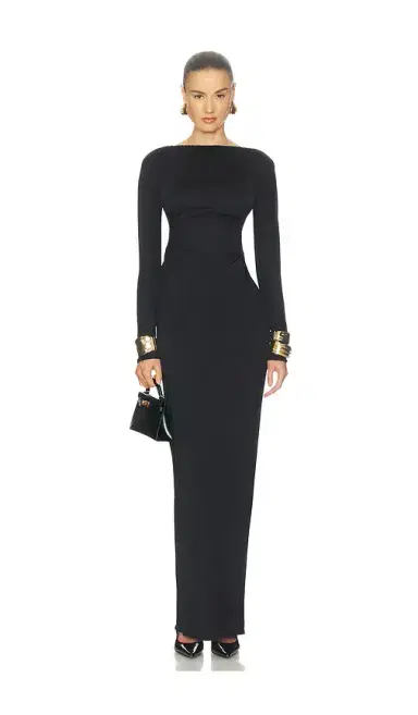 Helsa The Ruched Open Back Jersey Dress | Thumbnail 2 Helsa The Ruched Open Back Jersey Dress | Thumbnail 2