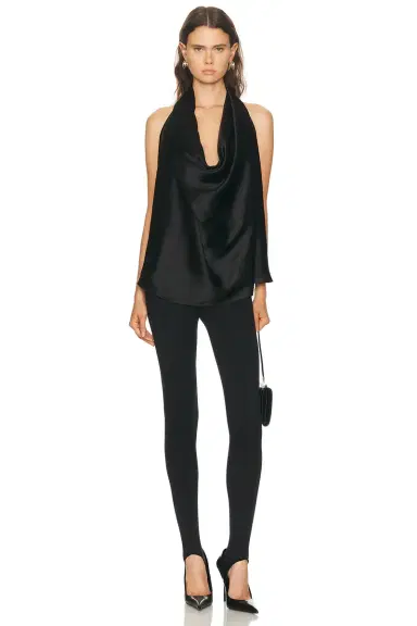WARDROBE.NYC Satin Halter Blouse | Thumbnail 4 WARDROBE.NYC Satin Halter Blouse | Thumbnail 4