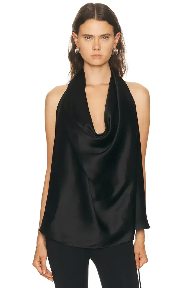 Satin Halter Blouse