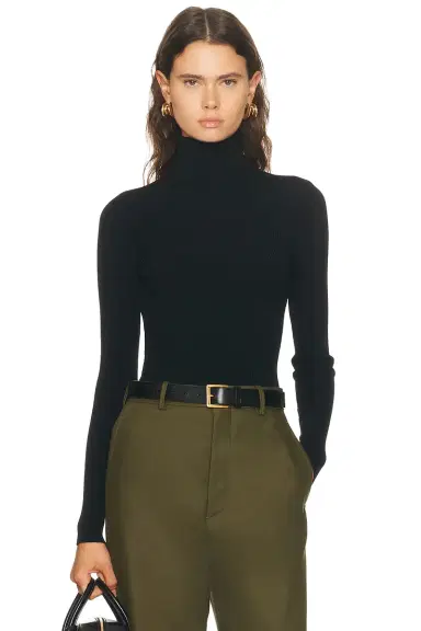 Wardrobe.NYC Matte Turtleneck Top | Thumbnail 1