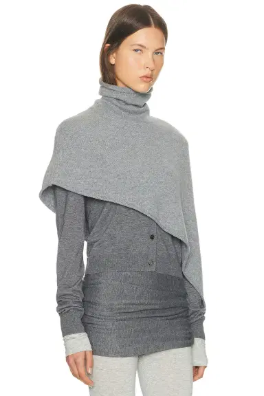 Helsa Loxley Asymmetric Cape | Thumbnail 4 Helsa Loxley Asymmetric Cape | Thumbnail 4