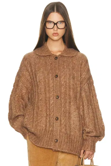 Helsa Jessiah Cable Cardigan | Thumbnail 3
