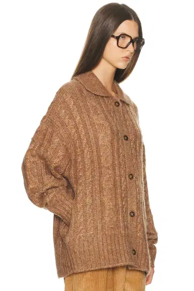 Helsa Jessiah Cable Cardigan | Thumbnail 4
