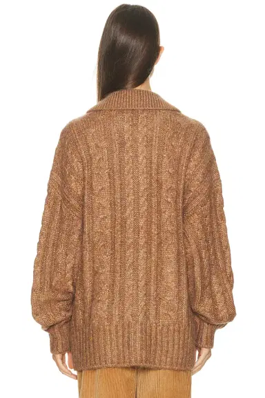 Helsa Jessiah Cable Cardigan | Thumbnail 5