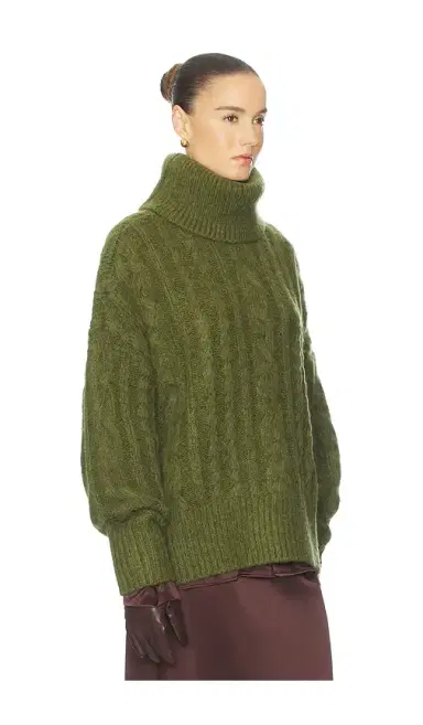 Helsa Claudiya Cable Turtleneck | Thumbnail 2 Helsa Claudiya Cable Turtleneck | Thumbnail 2