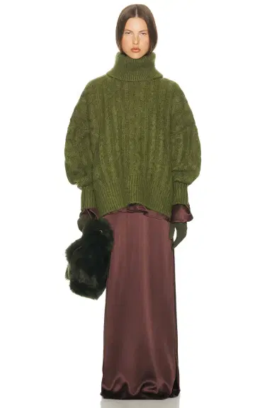 Helsa Claudiya Cable Turtleneck | Thumbnail 6 Helsa Claudiya Cable Turtleneck | Thumbnail 6