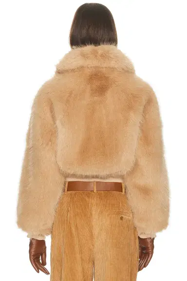 Helsa Faux Fox Bomber Jacket | Thumbnail 5 Helsa Faux Fox Bomber Jacket | Thumbnail 5