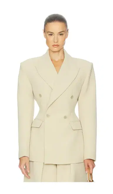 Helsa The Double Breasted S Curve Jacket | Thumbnail 1 Helsa The Double Breasted S Curve Jacket | Thumbnail 1