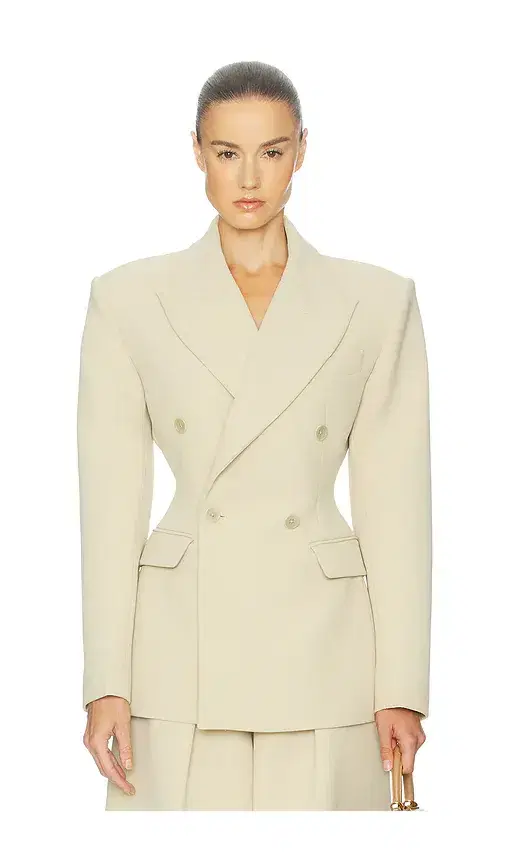 Helsa The Double Breasted S Curve Jacket