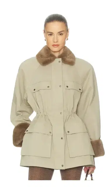 Helsa The Balmoral Jacket With Faux Fur Trim | Thumbnail 5 Helsa The Balmoral Jacket With Faux Fur Trim | Thumbnail 5