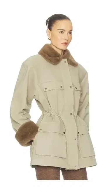 Helsa The Balmoral Jacket With Faux Fur Trim | Thumbnail 6 Helsa The Balmoral Jacket With Faux Fur Trim | Thumbnail 6