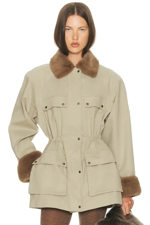 Helsa The Balmoral Jacket With Faux Fur Trim