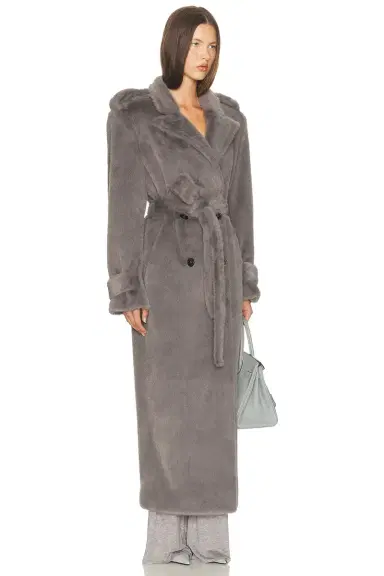 Helsa Faux Fur Long Trench | Thumbnail 5 Helsa Faux Fur Long Trench | Thumbnail 5