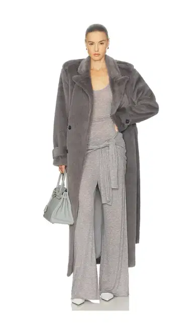 Helsa Faux Fur Long Trench | Thumbnail 1 Helsa Faux Fur Long Trench | Thumbnail 1