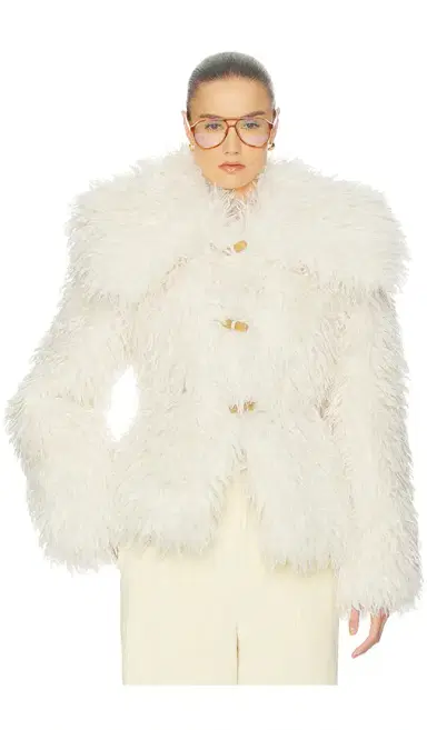 Helsa Dramatic Collar Faux Shearling Jacket | Thumbnail 1