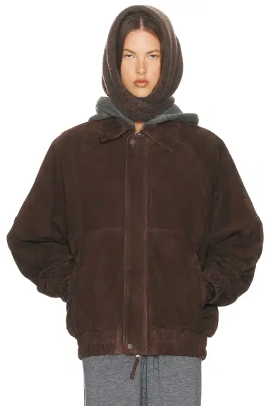 Helsa The Oversized Suede Bomber | Thumbnail 4 Helsa The Oversized Suede Bomber | Thumbnail 4