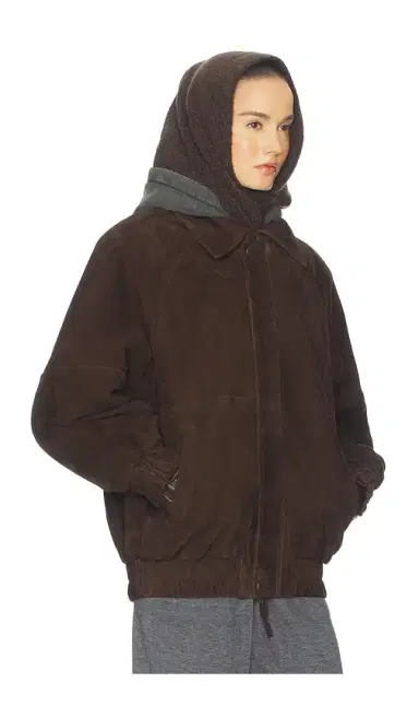 Helsa The Oversized Suede Bomber | Thumbnail 1 Helsa The Oversized Suede Bomber | Thumbnail 1