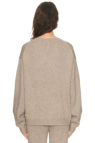 Skims Cashmere V Neck Pullover Sweater | Thumbnail 3