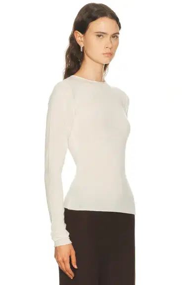 Skims Sheer Cashmere Long Sleeve Top | Thumbnail 2