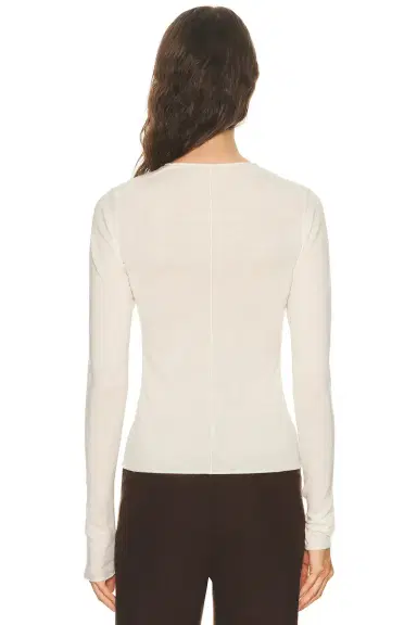 Skims Sheer Cashmere Long Sleeve Top | Thumbnail 3