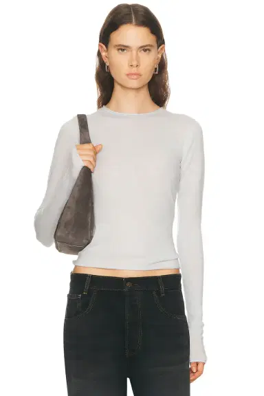 Skims Sheer Cashmere Long Sleeve Top | Thumbnail 1 Skims Sheer Cashmere Long Sleeve Top | Thumbnail 1