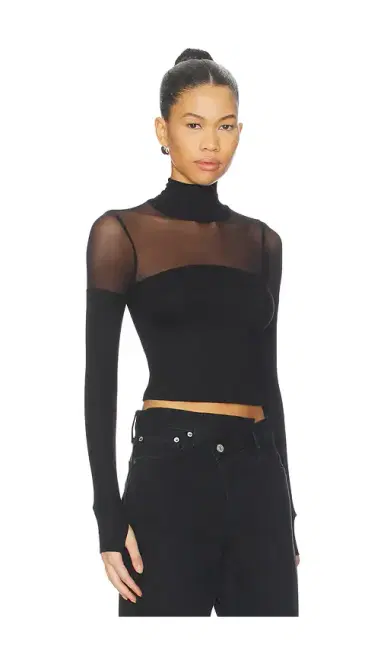 Michael Lauren Marvel Longsleeve Turtleneck Top | Thumbnail 2 Michael Lauren Marvel Longsleeve Turtleneck Top | Thumbnail 2