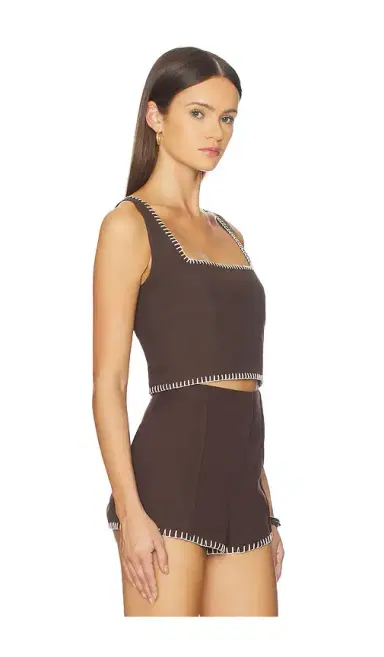 ROCOCO SAND Square Neck Boxy Top | Thumbnail 2