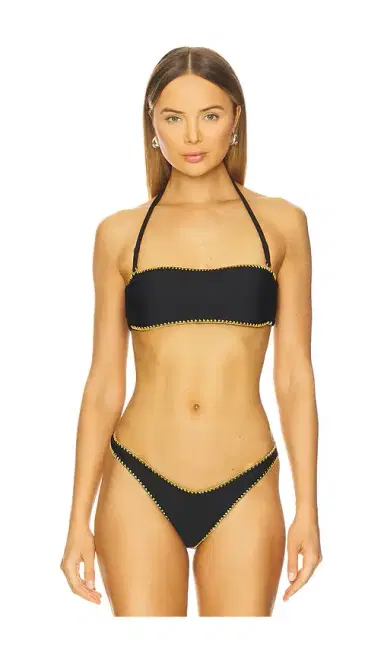 Luli Fama Free Form Bandeau Bikini Top | Thumbnail 2