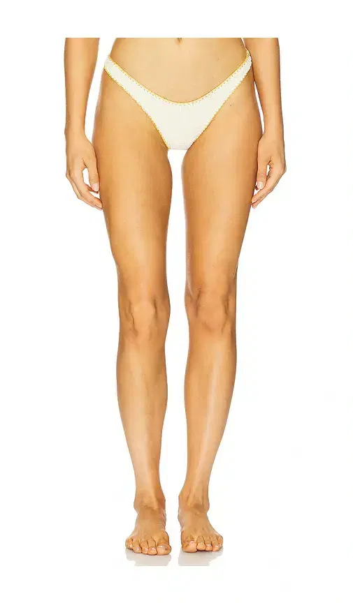 Luli Fama Luxe Stitch High Leg Brazilian Bikini Bottom