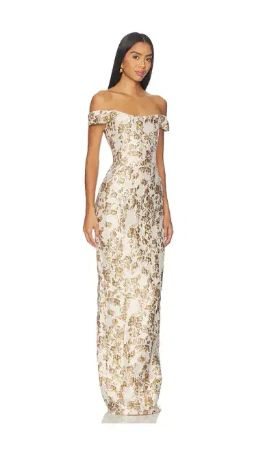 Sau Lee Joanna Jacquard Gown | Thumbnail 2 Sau Lee Joanna Jacquard Gown | Thumbnail 2