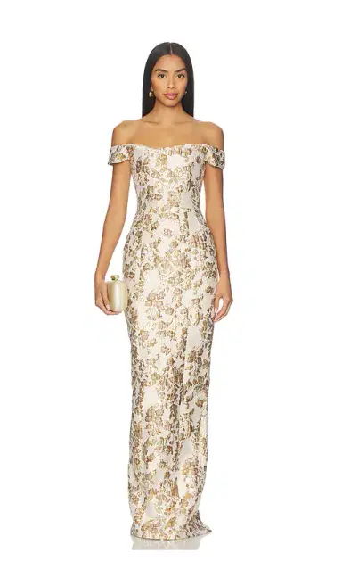 Sau Lee Joanna Jacquard Gown | Thumbnail 1 Sau Lee Joanna Jacquard Gown | Thumbnail 1