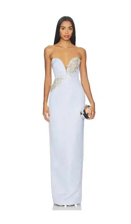 SAU LEE Luna Satin Gown