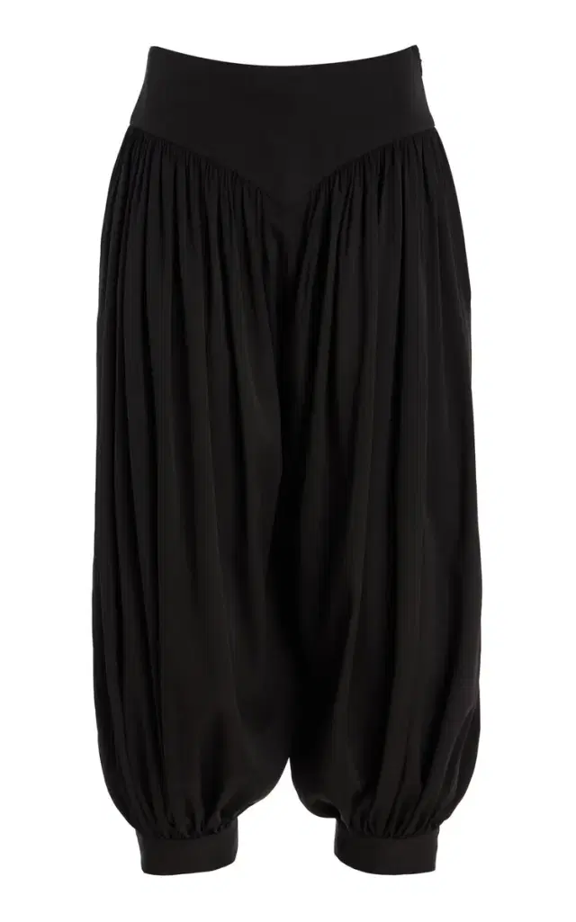 Fluid Wool Bloomer Pants