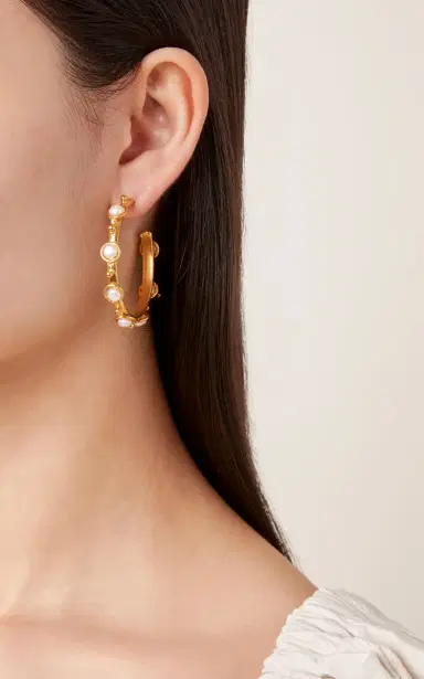 Sylvia Toledano Petite Candy Pearl Hoop Earrings | Thumbnail 3