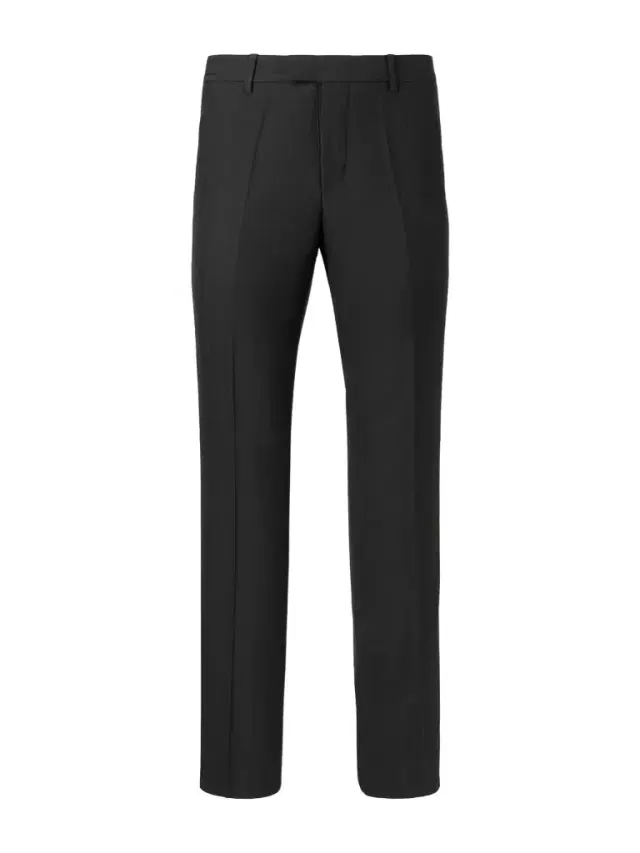 Skinny Lieutenant Straight-Leg Pinstriped Virgin Wool Trousers - Men