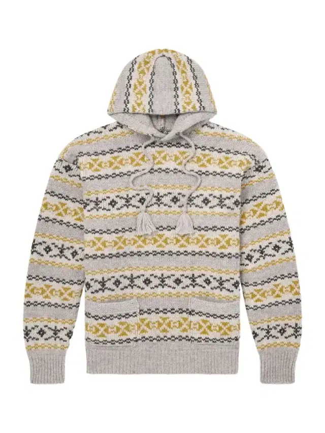 KAPITAL Yellowknife Fair Isle Wool Hoodie - Men