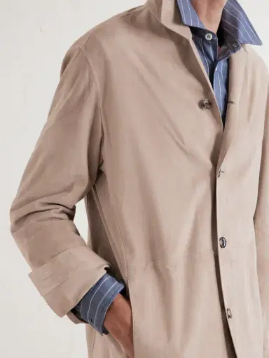 Zegna Suede Chore Jacket - Men | Thumbnail 5