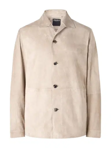 Zegna Suede Chore Jacket - Men | Thumbnail 1