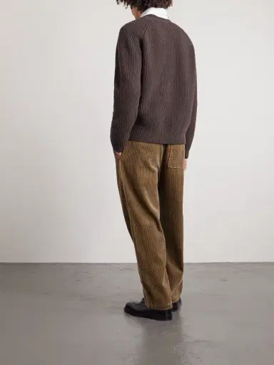 Folk Direction Ribbed Wool-Blend Sweater - Men | Thumbnail 4