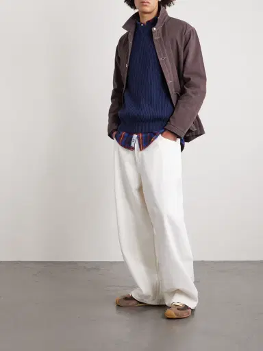 Folk Direction Ribbed Wool-Blend Sweater - Men | Thumbnail 2