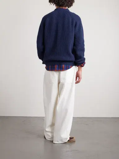 Folk Direction Ribbed Wool-Blend Sweater - Men | Thumbnail 4