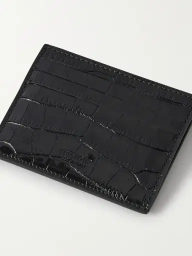 Tom Ford Croc-Effect Leather Cardholder - Men | Thumbnail 3