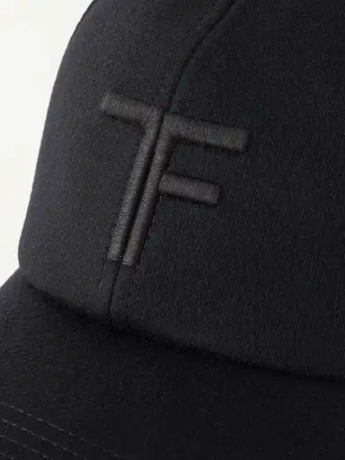 Tom Ford Logo-Embroidered Leather-Trimmed Cashmere Baseball Cap - Men | Thumbnail 5 Tom Ford Logo-Embroidered Leather-Trimmed Cashmere Baseball Cap - Men | Thumbnail 5