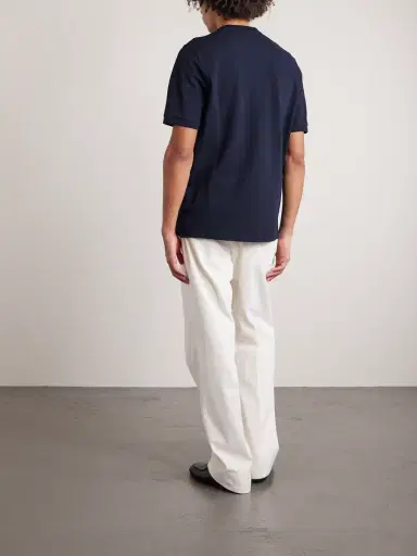 Canali Cotton-Piqué T-Shirt - Men | Thumbnail 4