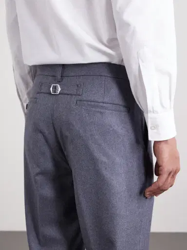 Beams Plus Ivy Cropped Tapered Brushed Wool-Blend Twill Suit Trousers - Men | Thumbnail 5 Beams Plus Ivy Cropped Tapered Brushed Wool-Blend Twill Suit Trousers - Men | Thumbnail 5