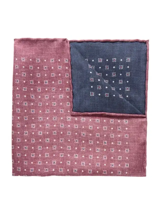 Printed Silk Pocket Square - Men