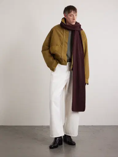 William Lockie Ribbed Cashmere Scarf - Men | Thumbnail 2 William Lockie Ribbed Cashmere Scarf - Men | Thumbnail 2